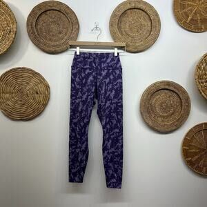 Nike Purple High Waist High Rise Leggings Activewear Workout Athleisure Small